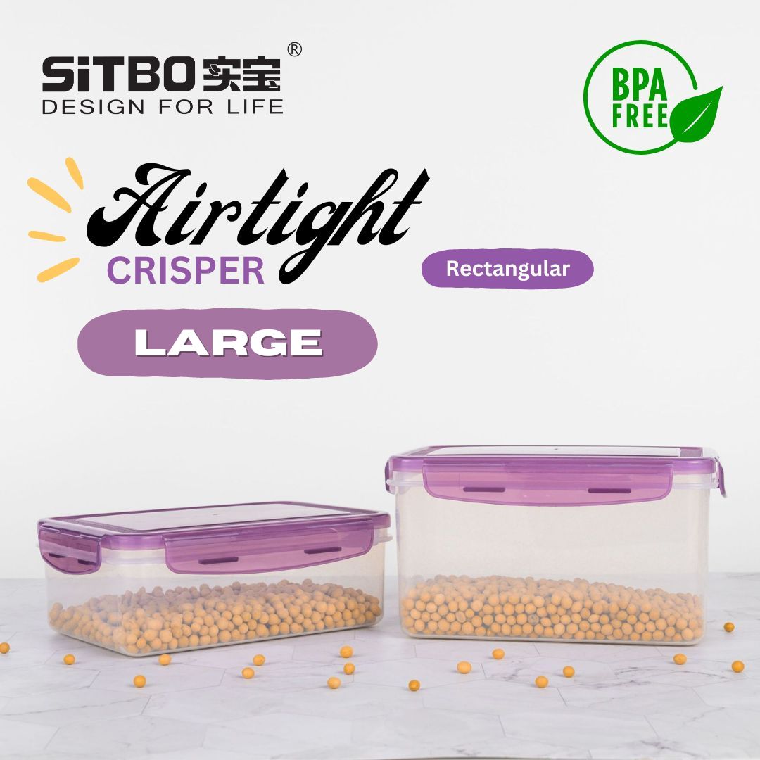 Sitbo Large Rectangular Airtight Crisper
