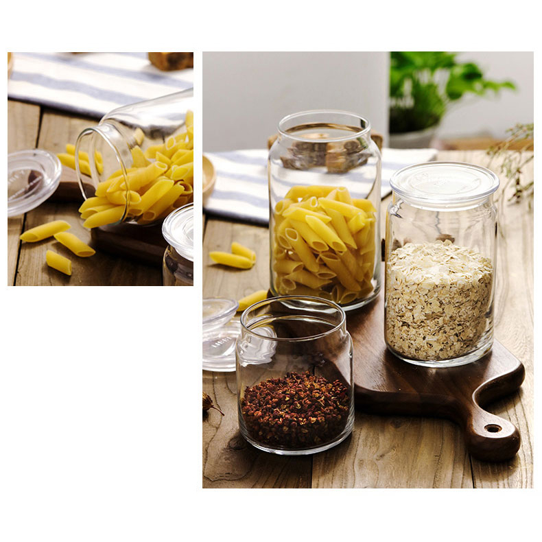 Libbey Classic Glass Food Storage Container Jar 2-pc Set