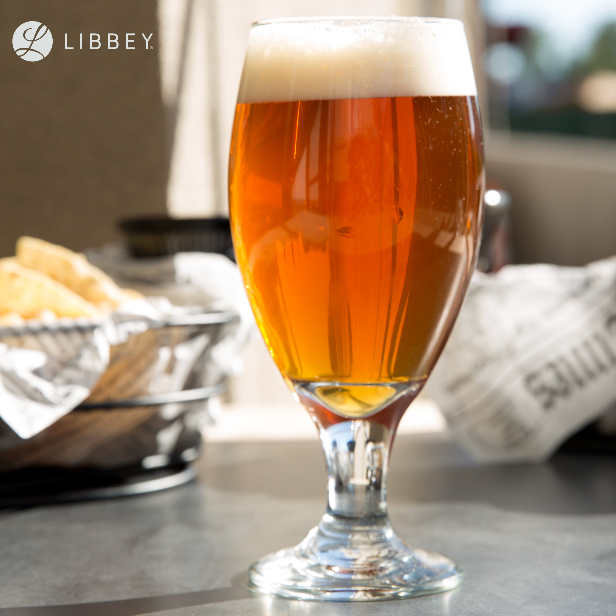 Libbey Teardrop 3915 Stemmed Beer Glass 436ml/14.75oz