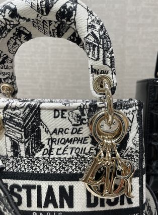 Dior ハンドバッグ DIOR★LADY D-LITE Plan de Paris バッグ ミニ★関税込み(6)