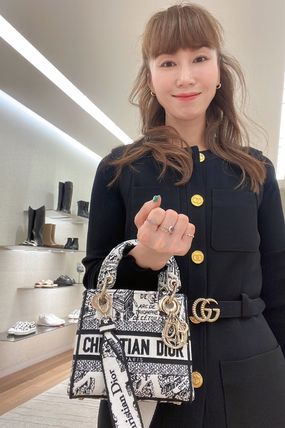 Dior ハンドバッグ DIOR★LADY D-LITE Plan de Paris バッグ ミニ★関税込み(3)
