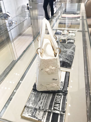Dior ハンドバッグ ☆新作☆【DIOR】LADY D-LITE ミディアムバッグ♪レースが可愛い(5)