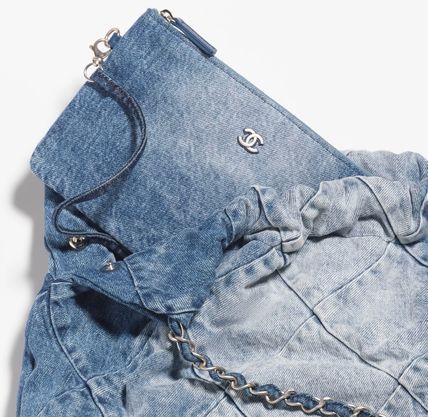 CHANEL ショルダーバッグ・ポシェット 【希少☆色落ちデニムで爽やかに】CHANEL 22 デニムバックパック(8)