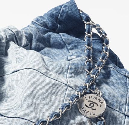CHANEL ショルダーバッグ・ポシェット 【希少☆色落ちデニムで爽やかに】CHANEL 22 デニムバックパック(9)