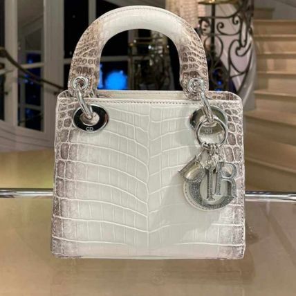 Dior ハンドバッグ 超希少 Lady Dior ミニ〜アリゲーターヒマラヤ〜Limited Edition(4)