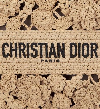 Dior トートバッグ 【新作大人気！】  DIOR BOOK TOTE スモールバッグ　ラフィア(9)
