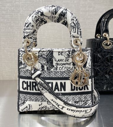 Dior ハンドバッグ DIOR★LADY D-LITE Plan de Paris バッグ ミニ★関税込み(5)