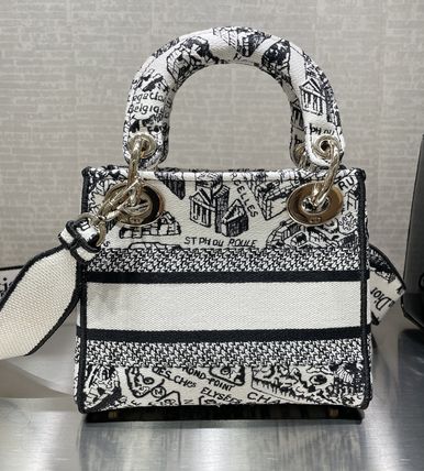 Dior ハンドバッグ DIOR★LADY D-LITE Plan de Paris バッグ ミニ★関税込み(8)