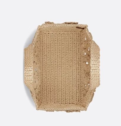 Dior トートバッグ 【新作大人気！】  DIOR BOOK TOTE スモールバッグ　ラフィア(10)