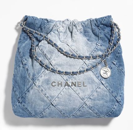 CHANEL ショルダーバッグ・ポシェット 【希少☆色落ちデニムで爽やかに】CHANEL 22 デニムバックパック(6)