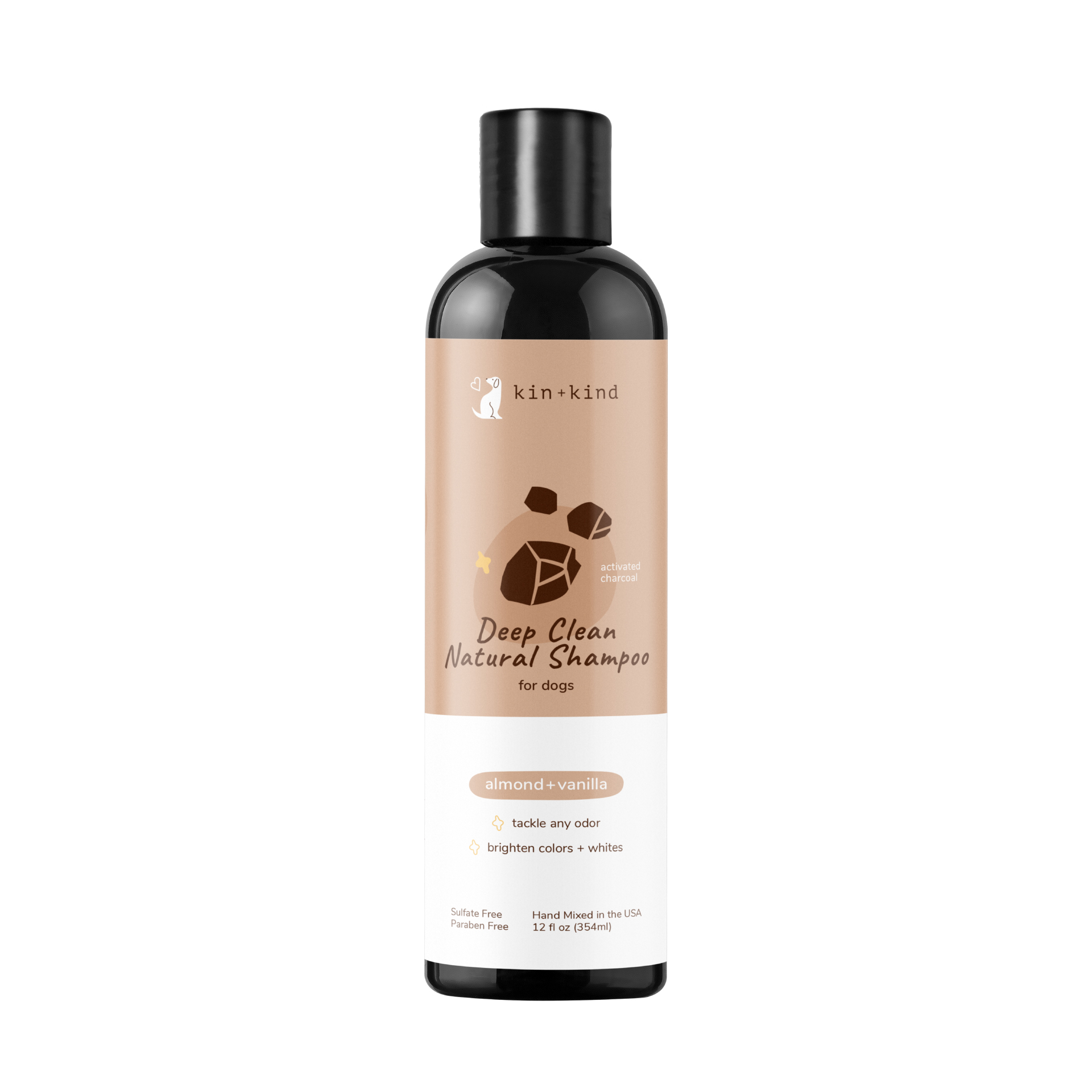 Kin+Kind Deep Clean Natural Shampoo - Almond+Vanilla