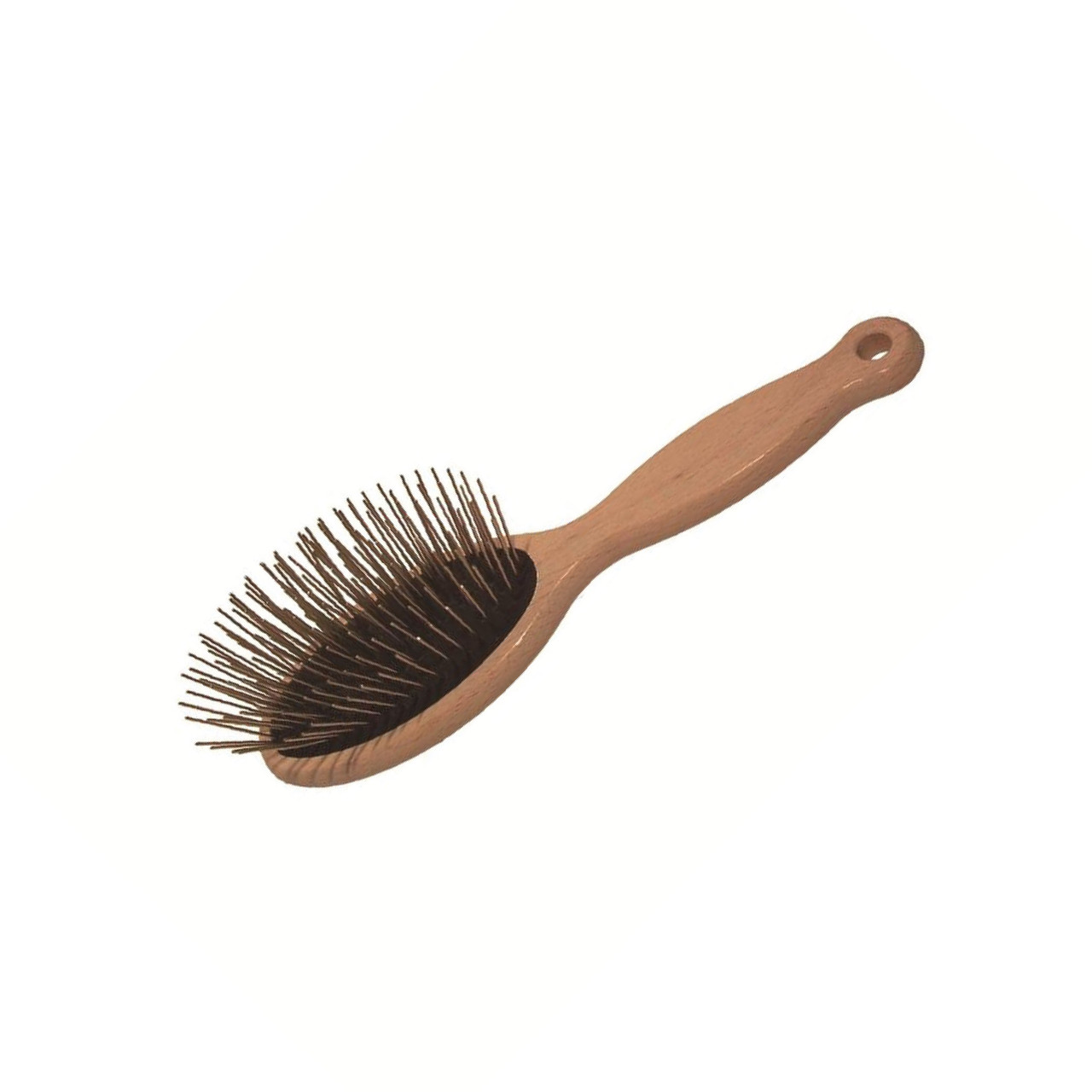 1 ALL SYSTEMS 27mm Pin Brush Wood, Black Pad (Large)