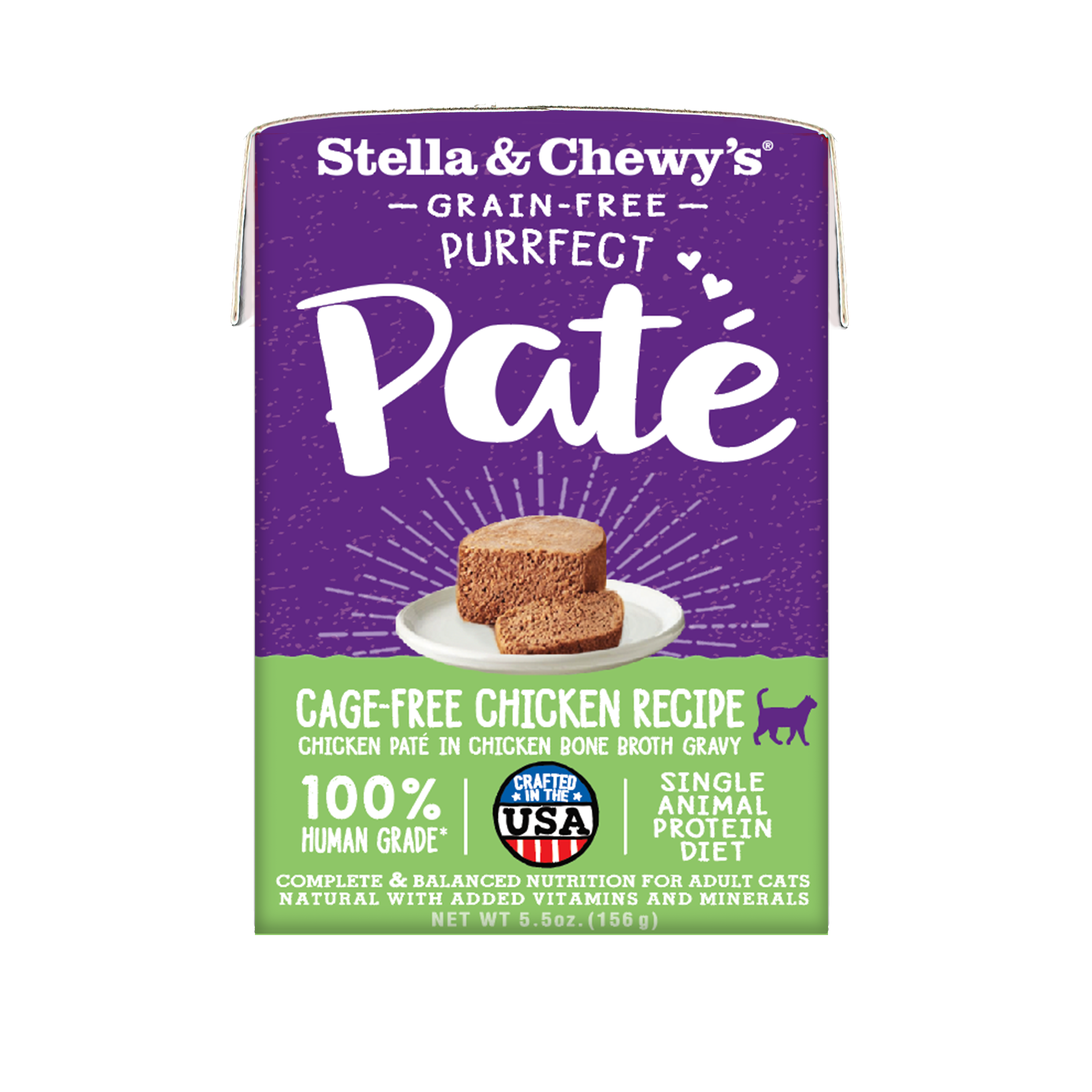 Stella & Chewy's Purrfect Pate Wet Food For Cats 156g