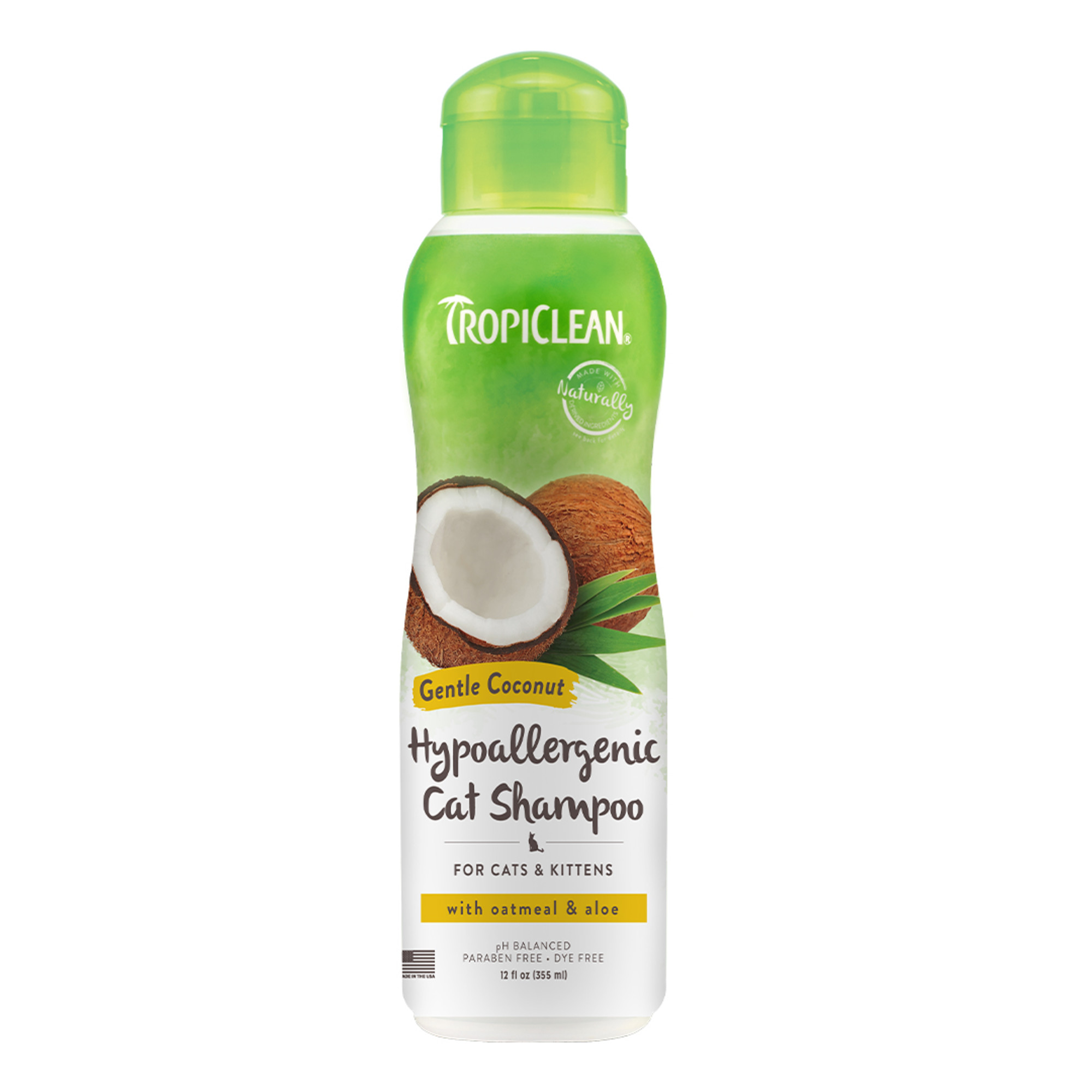 TropiClean Gentle hypoallergenic Cat Shampoo 355ml