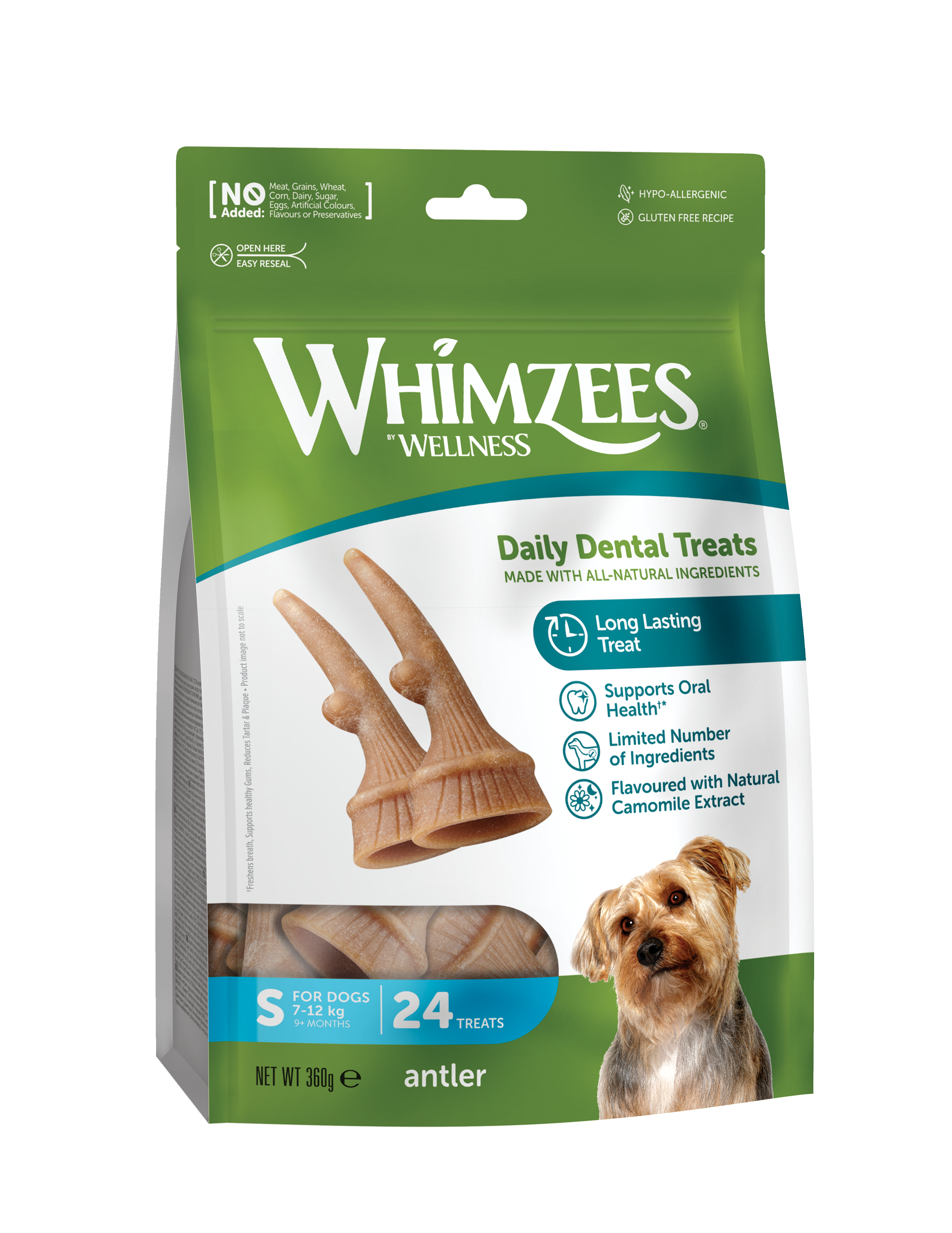 Whimzees Occupy Dental Treats Value Bags - Antler