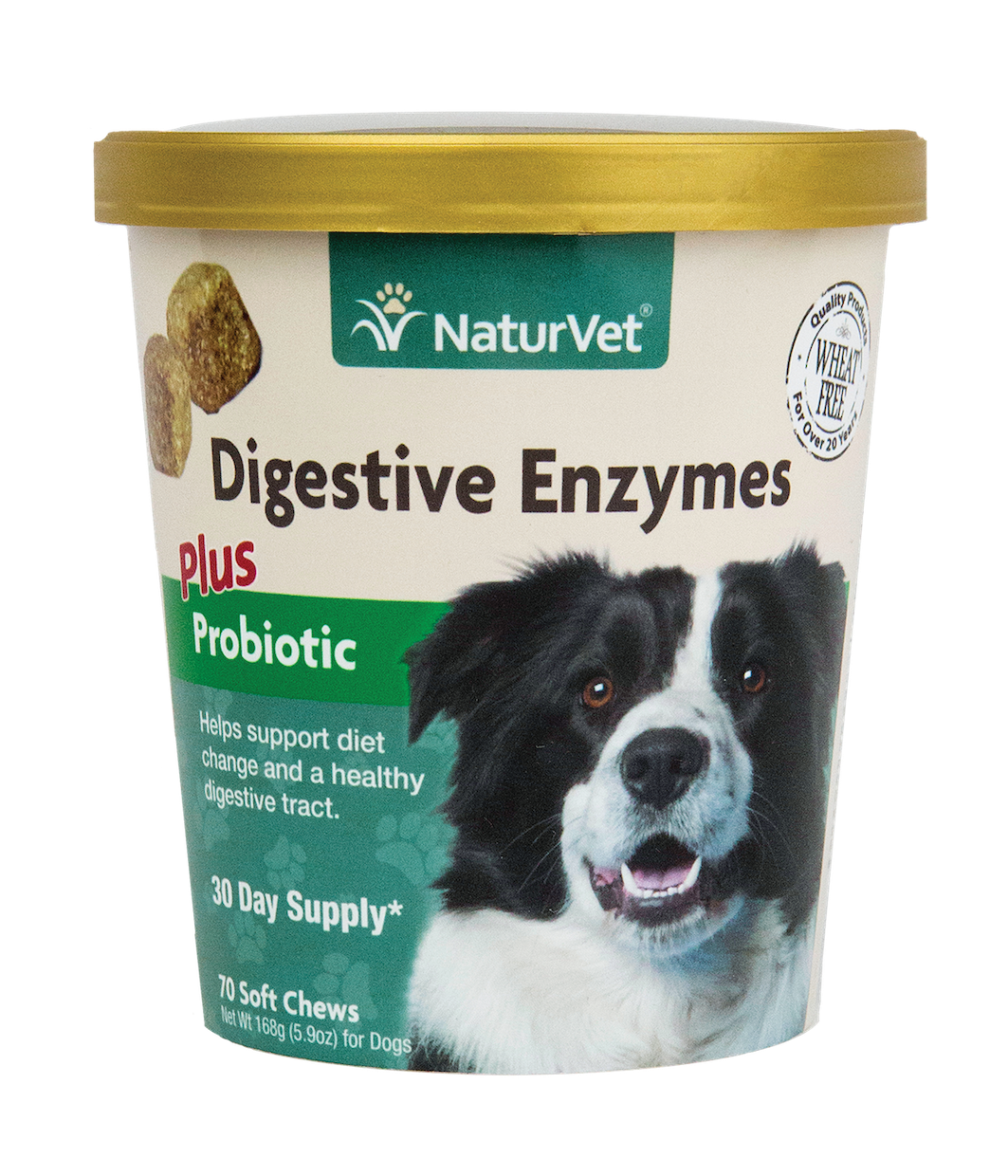 Naturvet Digestive Enzymes Plus Probiotics & Prebiotics Soft Chews 70ct