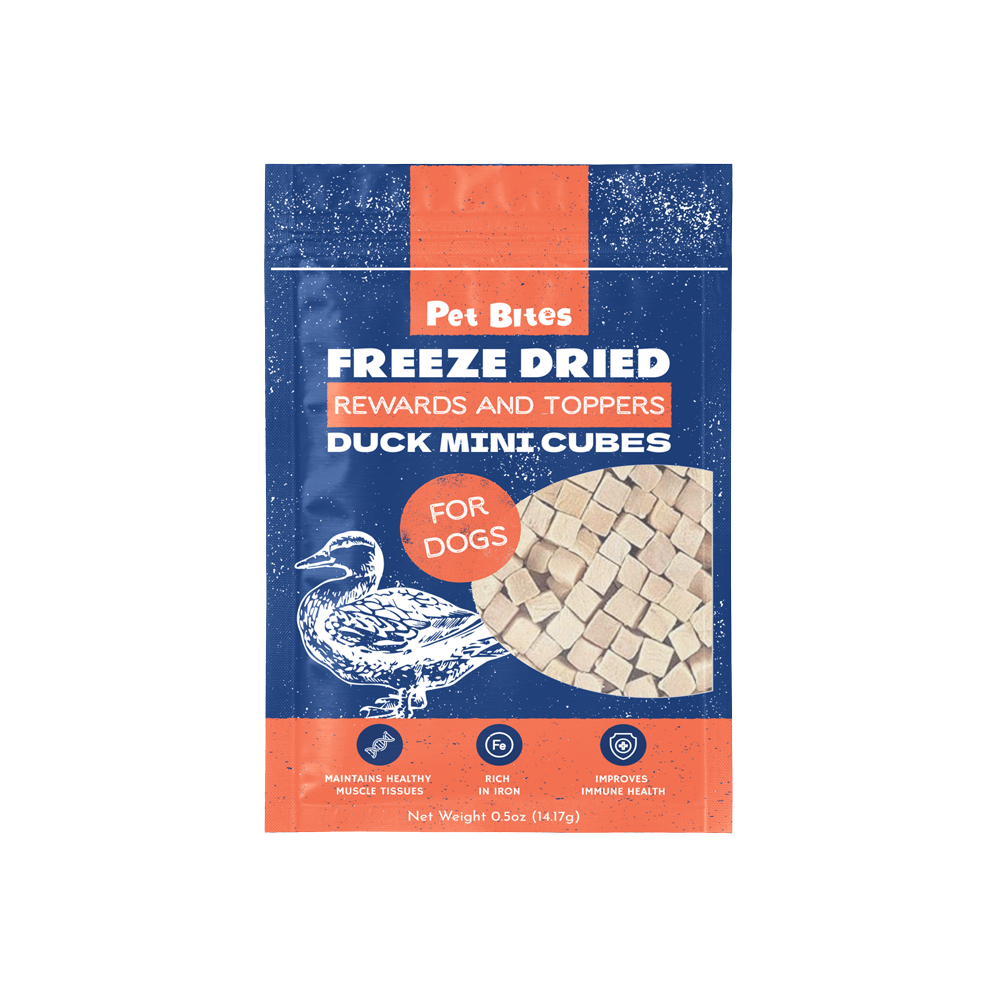 Pet Bites Freeze Dried Rewards and Toppers Mini Cubes for Dogs 14g