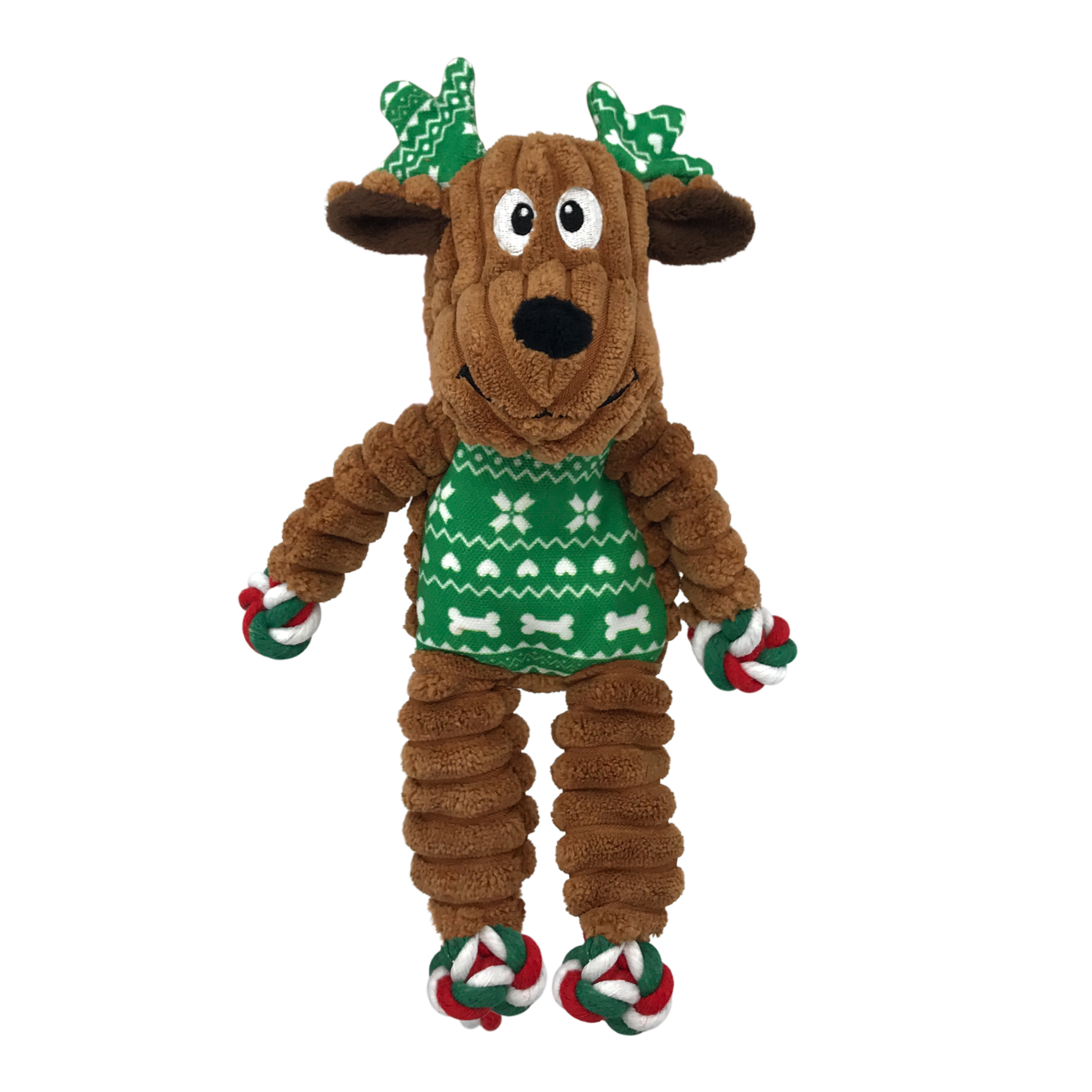 Kong Holiday Floppy Knots Reindeer Dog Toy