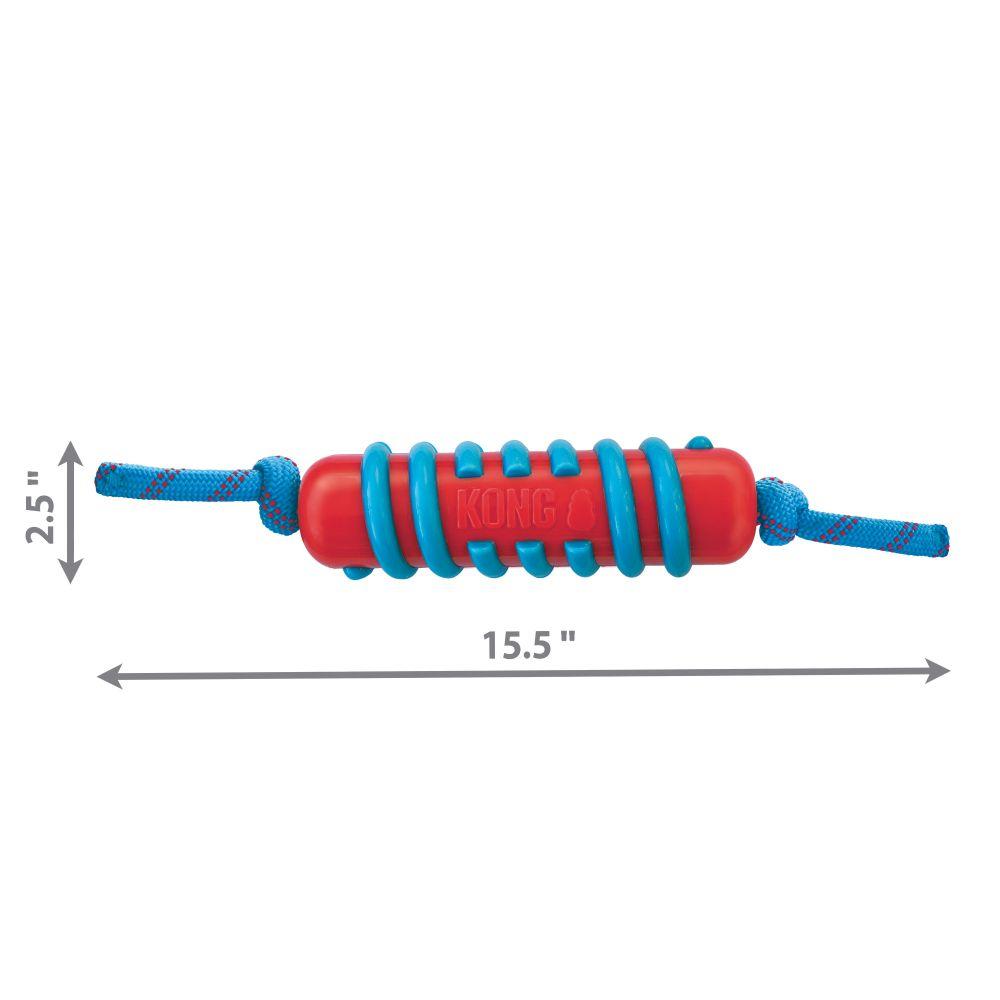 Kong Jaxx Brights Stick with Rope Dog Toy