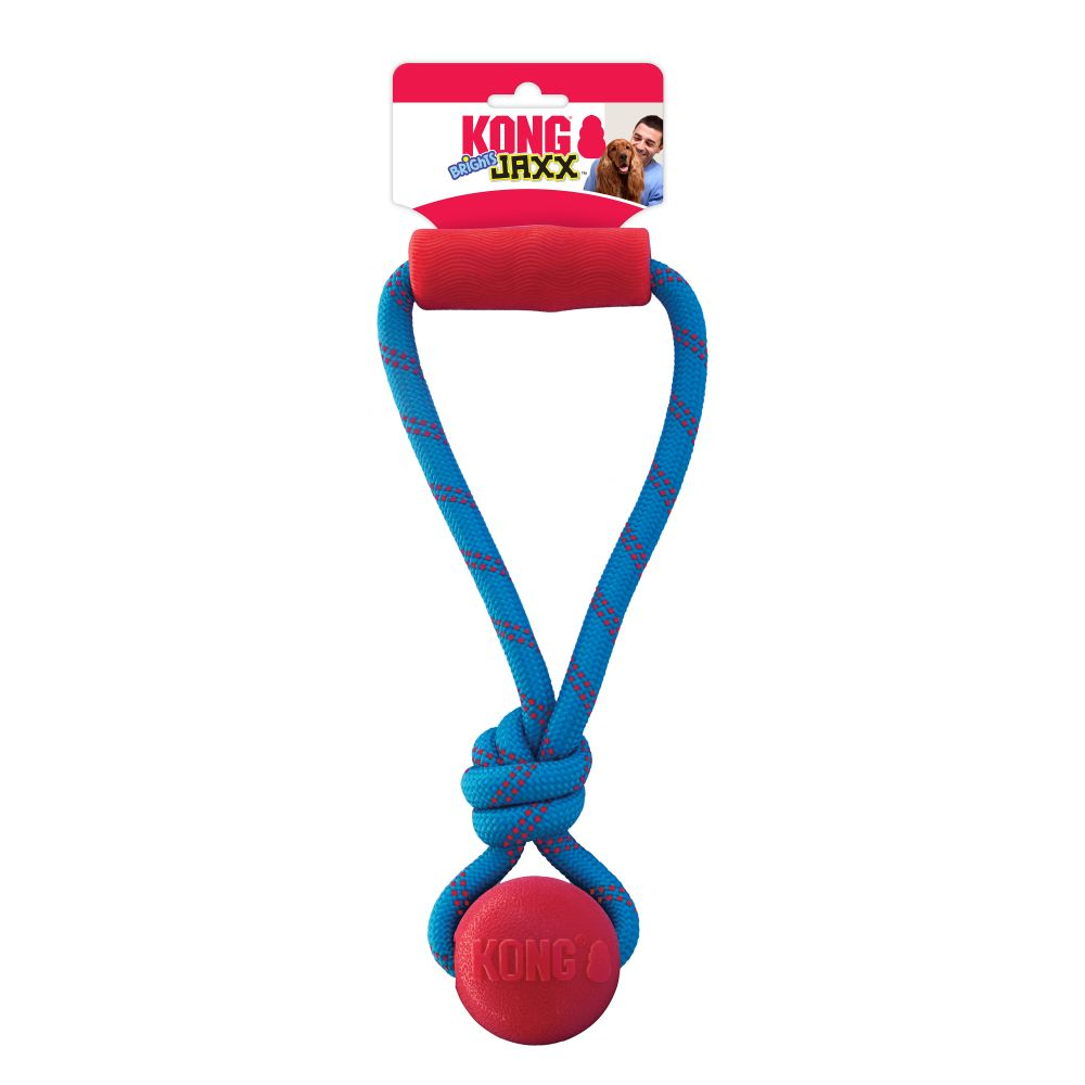Kong Jaxx Brights Tug with Ball Dog Toy