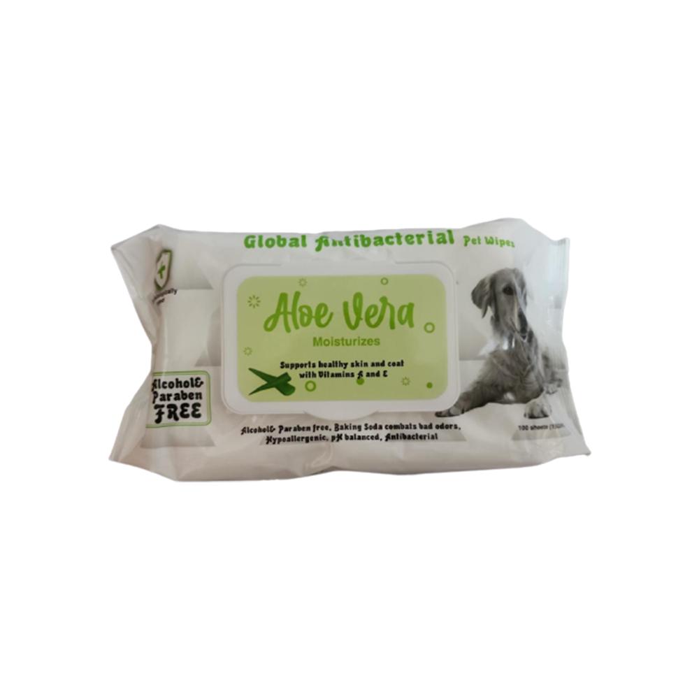 Pet Holistic Aloe Vera Pet Wipes for Dogs & Cats 80pcs
