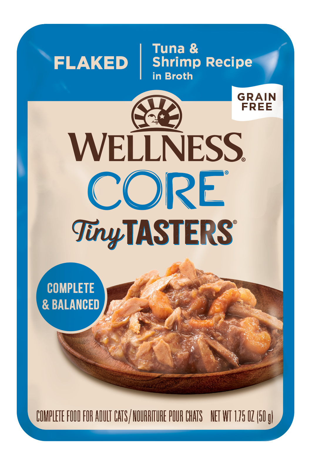 Wellness Core Tiny Tasters Flaked Grain-Free Wet Food for Cats 50g