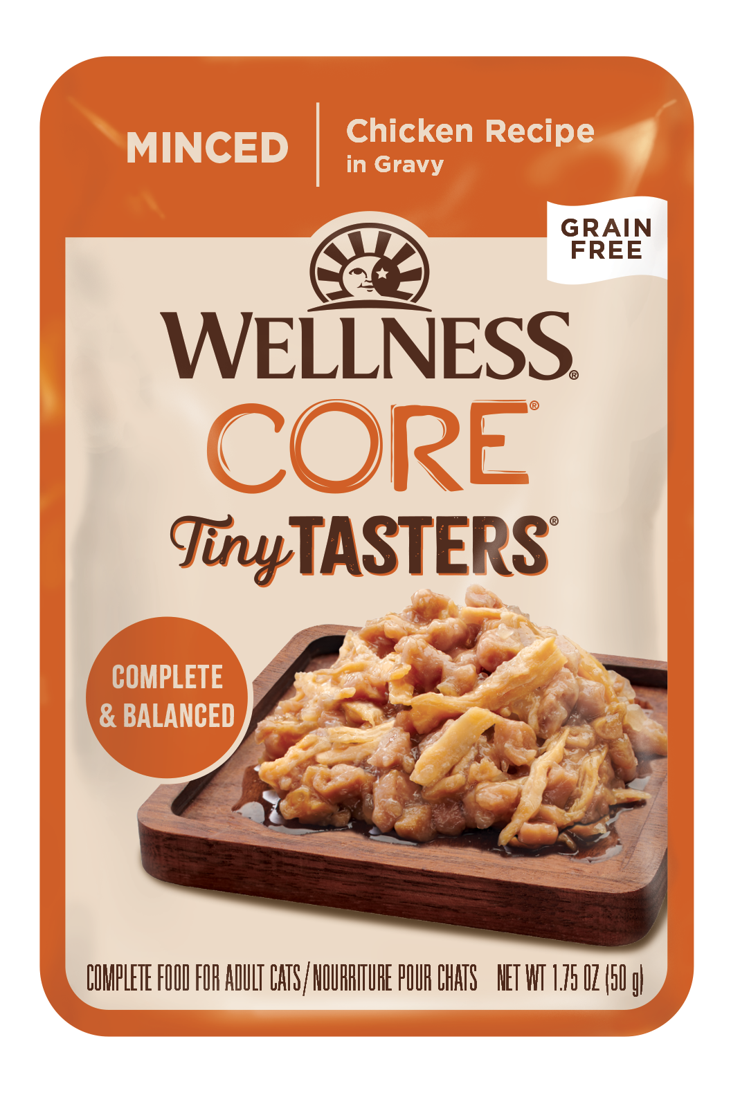 Wellness Core Tiny Tasters Minced Grain-Free Wet Food for Cats 50g