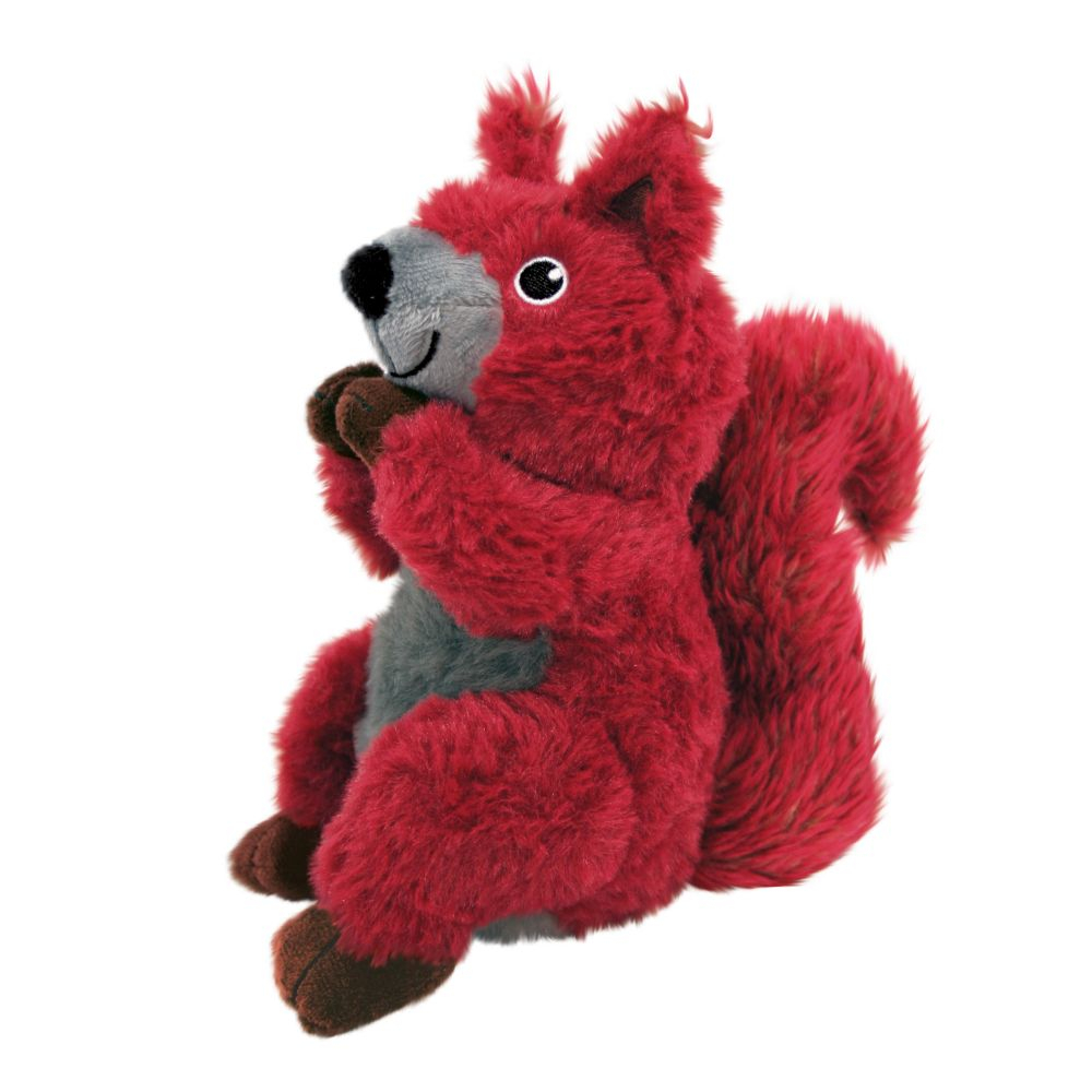 Kong Shakers Passports Red Squirrel Dog Toy