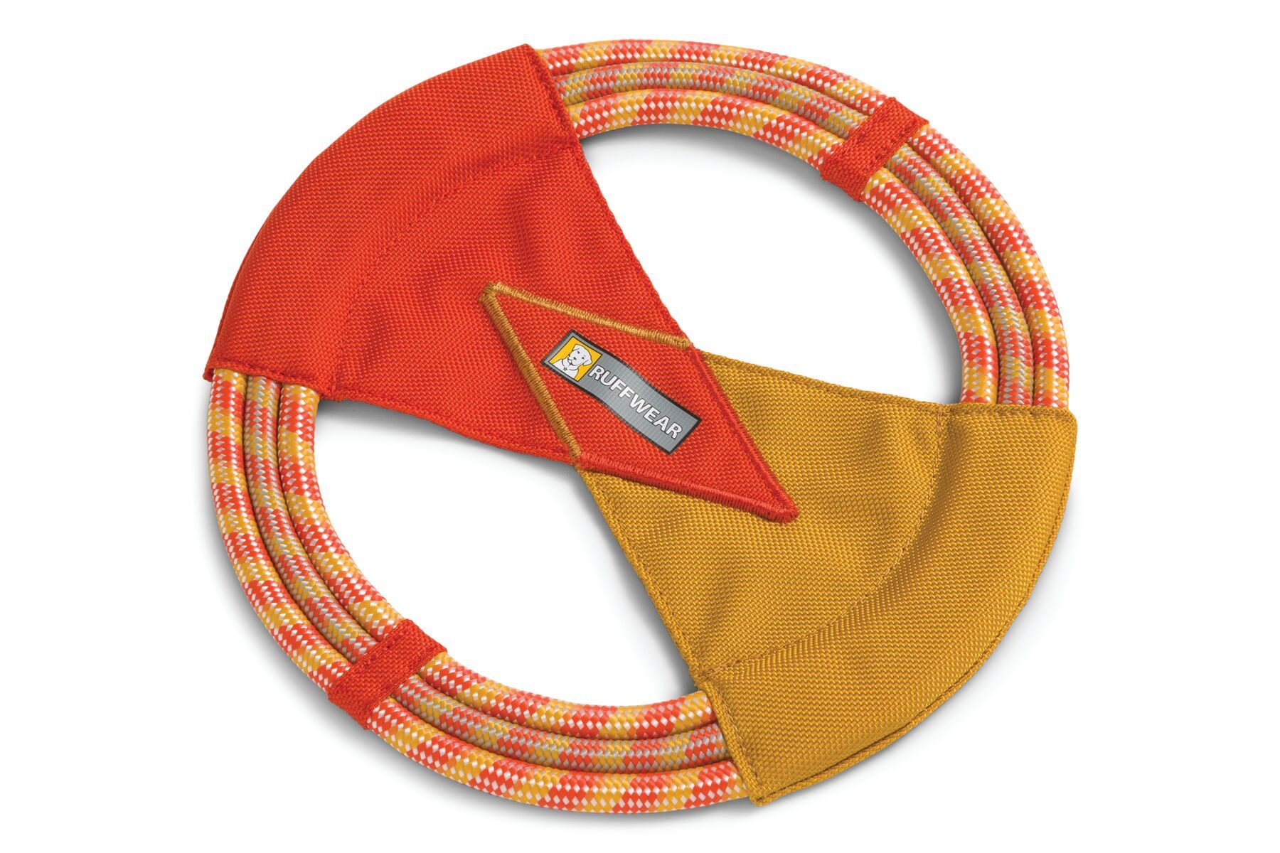 Ruffwear Pacific Ring™ Ballistic Nylon & Rope Tug & Fetch Toy - Sockeye Red