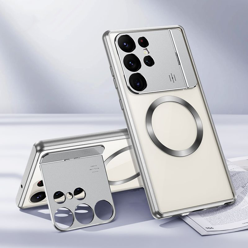 삼성 S22/S23Ultra 자기 흡입 접이식 브래킷 아로마테라피 휴대폰 케이스