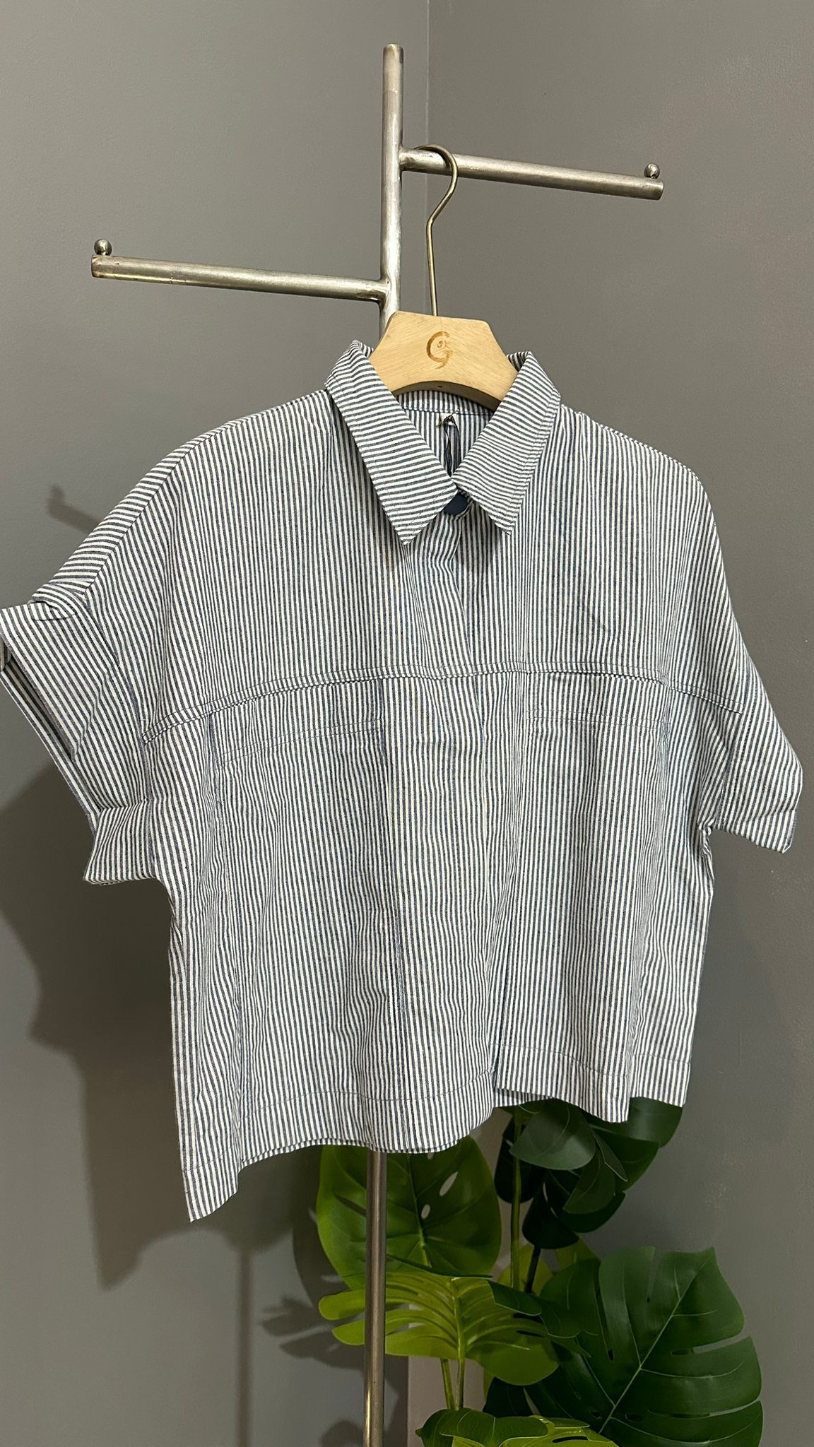 (D2485)Striped Top