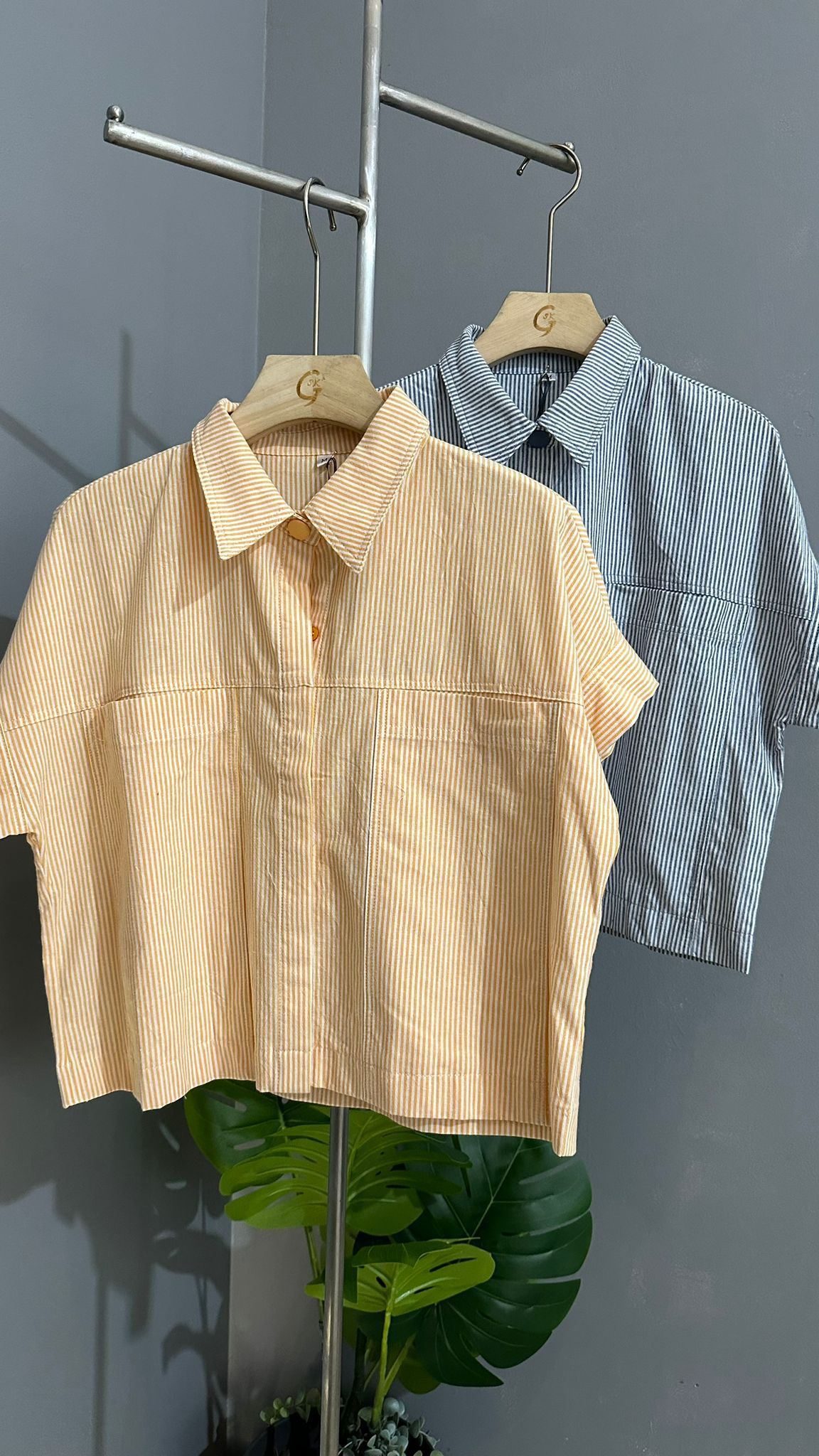 (D2485)Striped Top