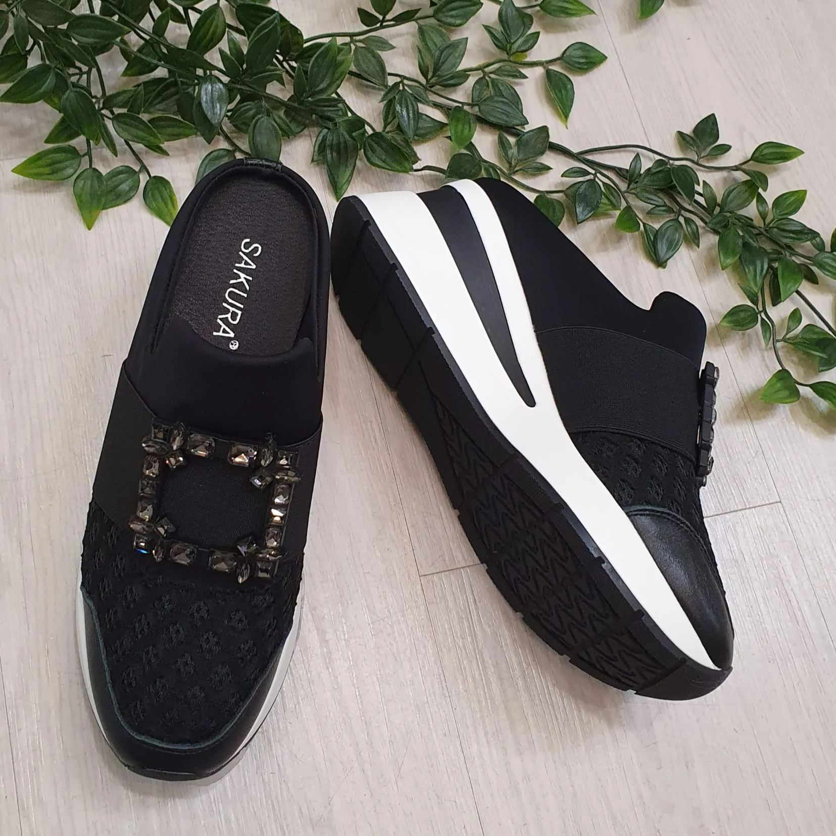 Black Sakura Shoes(Design77)