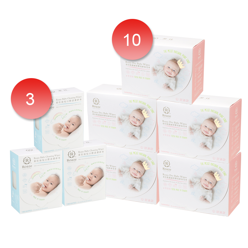 Signature Bundle (10 x 160 pcs Gentle Mesh Baby Wipes + 3 x Baby Oral Cleansing Wipes)