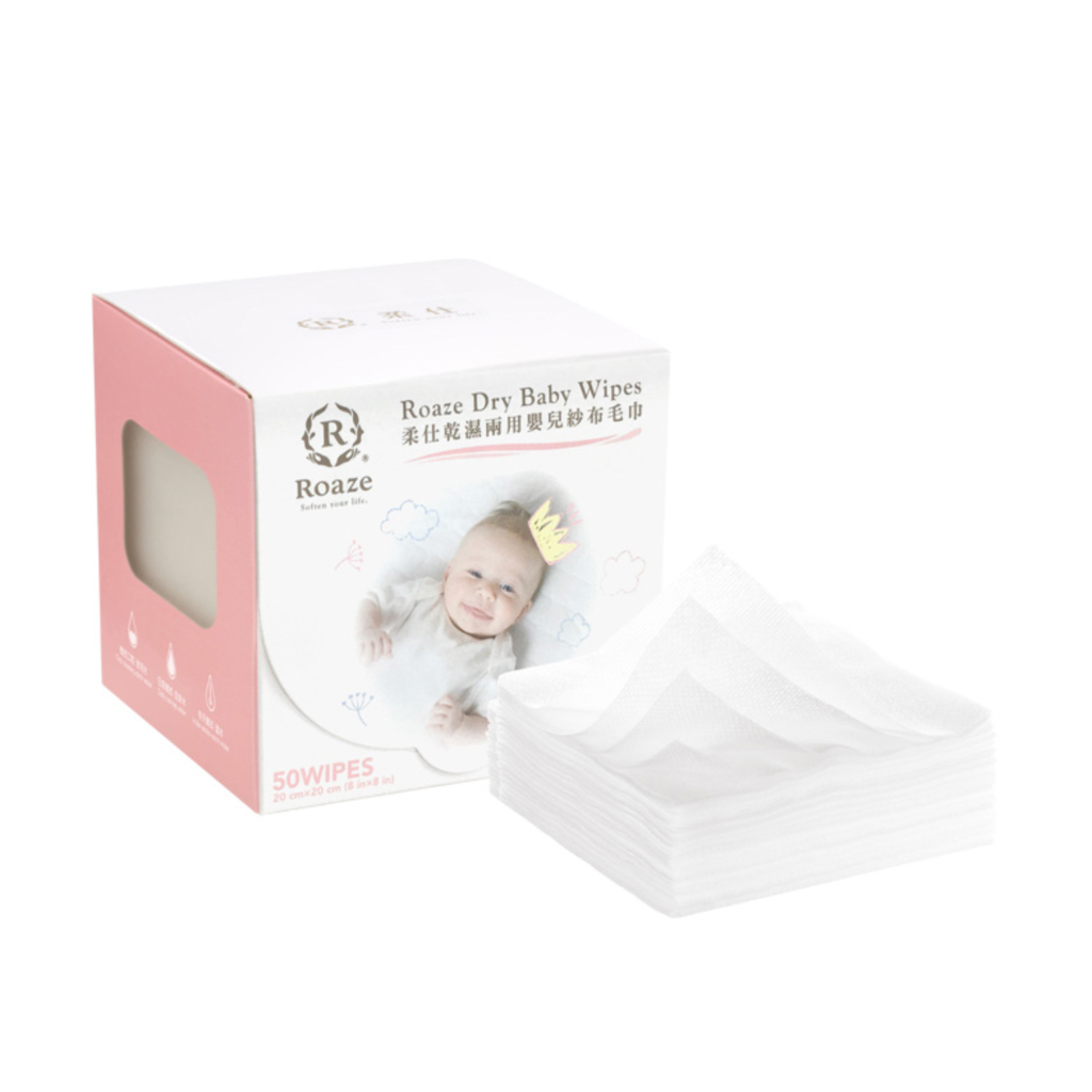 Roaze Dry/Wet Dual-Use Baby Wipes 1 x 50 pcs (Gentle Mesh)-ITOT Workbench SG Pte Ltd (202348808G)