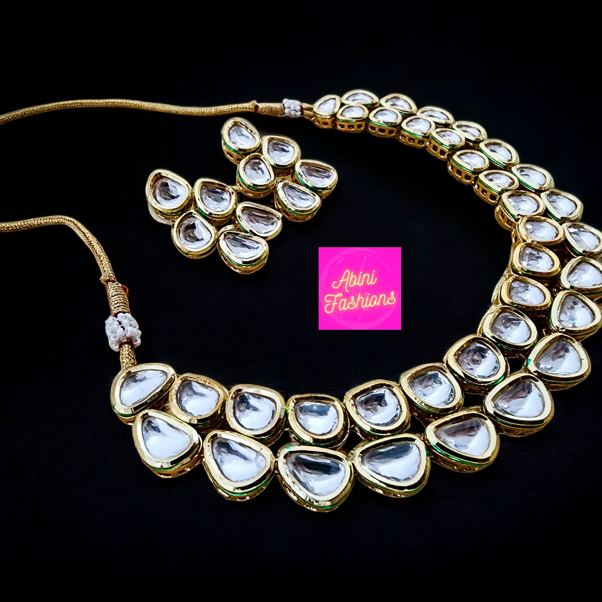 Kundan Necklace and Earring Set