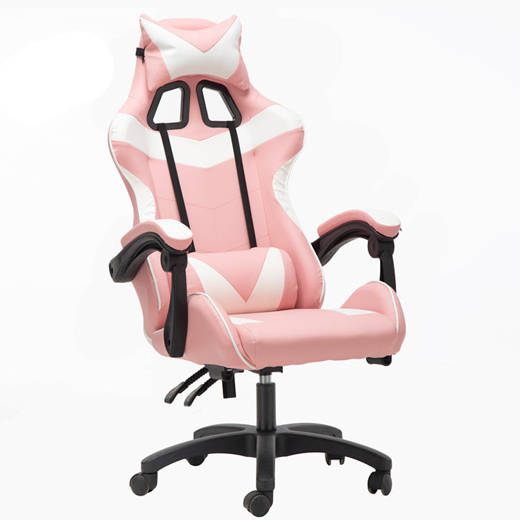 PC computer silla gamer pu leather racing gaming chair with footrest amiinu