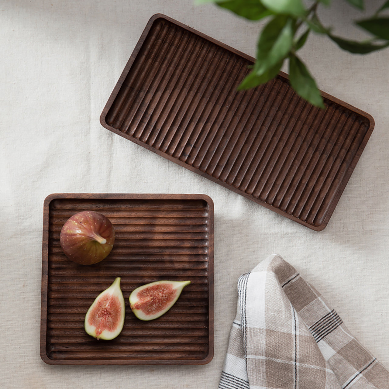 Shape Wooden Nested Serving Trays For Crafts Serving Pastries, Snacks, Mini Bars amiinu