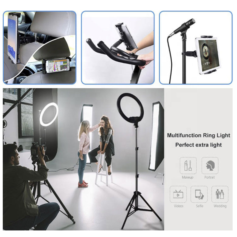 10inch 18inch 21inch Ringlight Heart Makeup LED Seflie Ring Light with Tripod Stand amiinu