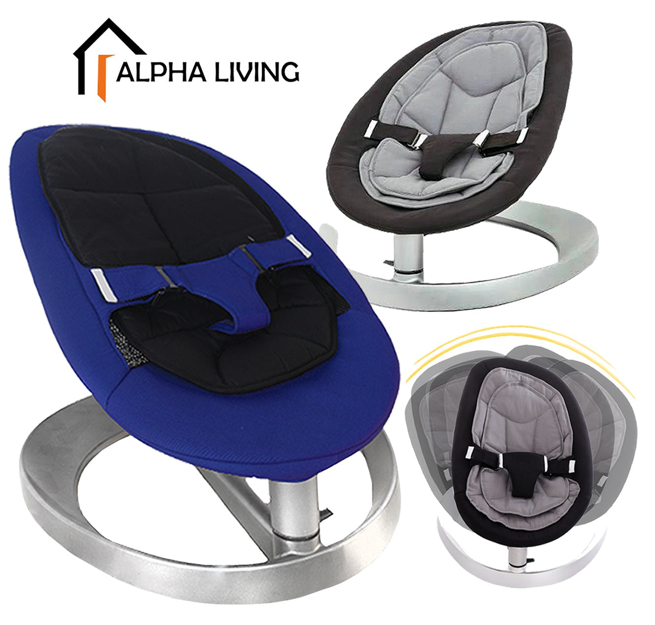 Multi-function Baby Cradle Swing Leaf Shape Baby Rocking Chair (BAY0141)