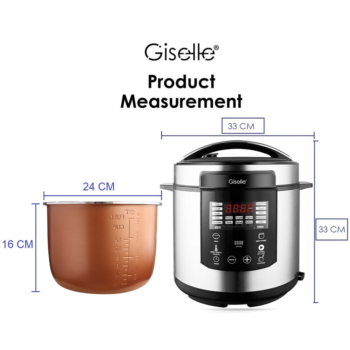 Giselle 6L Pressure Cooker KEA0222