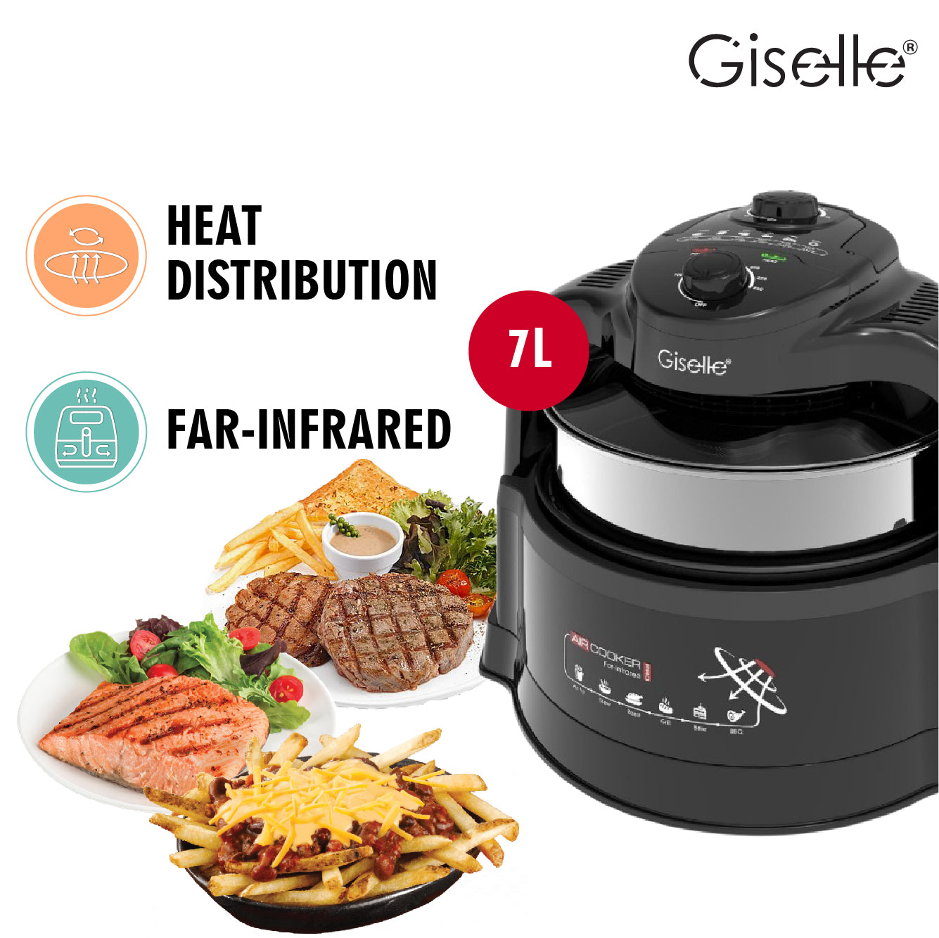 Giselle Air Fryer Air infrared Cooker KEA0320