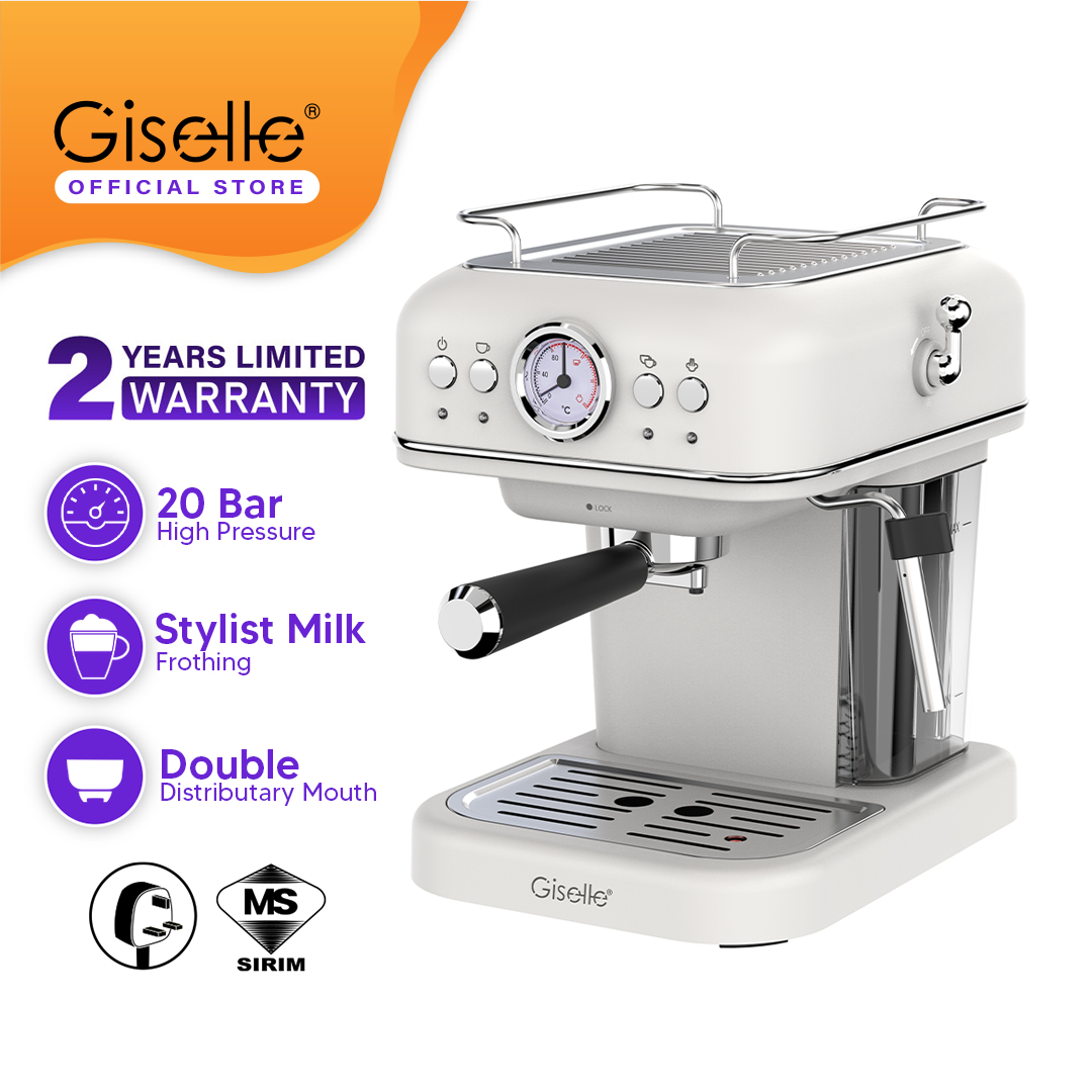 Giselle Espresso Coffee Maker 20 Bar 家用意式咖啡机奶泡拿铁 [KEA0339LB]