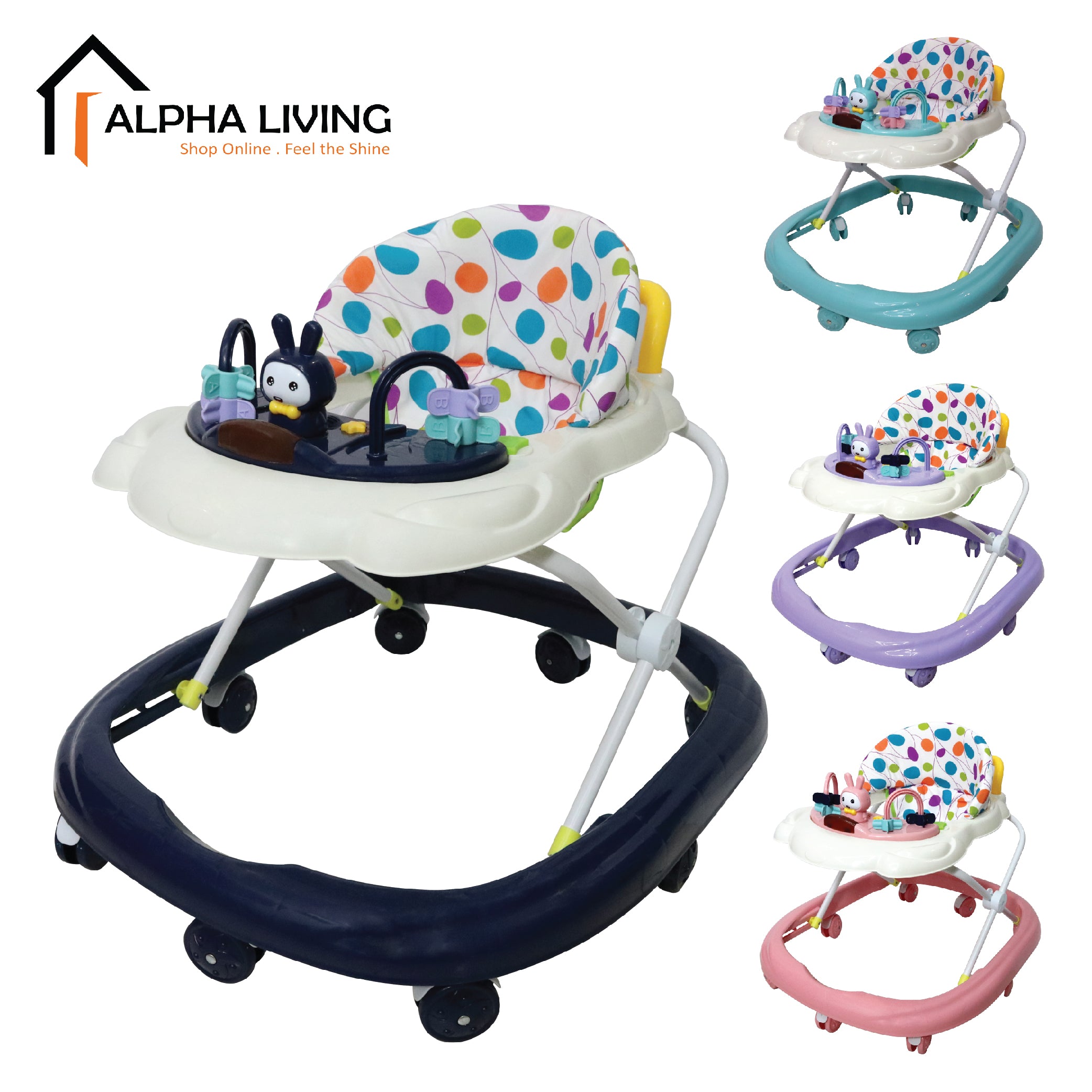 Simple and Compact Foldable Travel Baby Walker with Music (BAY0087 / BAY0098)
