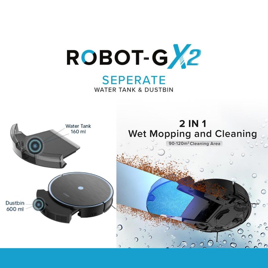 Giselle Giselle MobileApp Robot GX2 Series 2200Pa Separate Dust Box