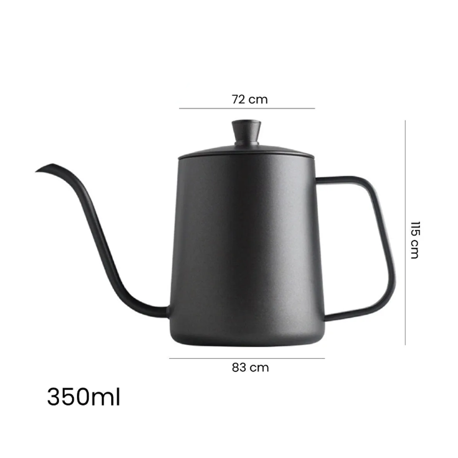 600ML Coffee Pot Stainless Steel Milk and Coffee Warmer