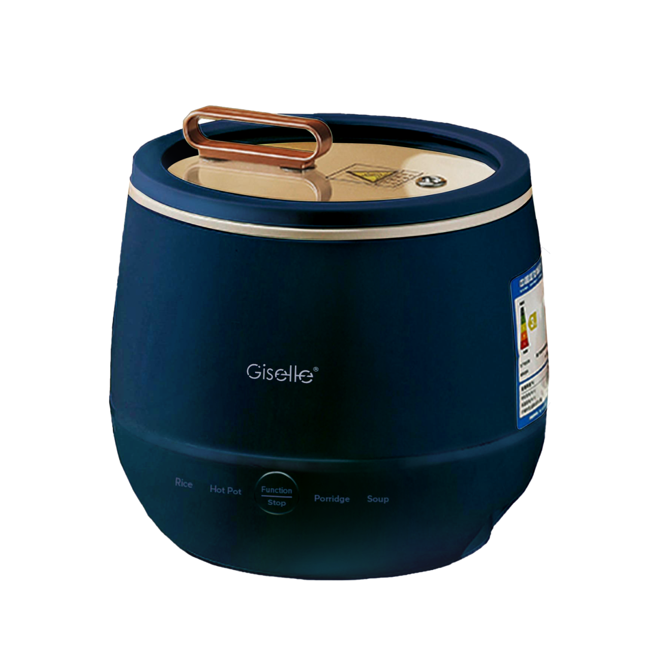 Giselle Digital Electric Touch Control Mini Rice And Multi Cooker With Ceramic Inner Pot 1 8l