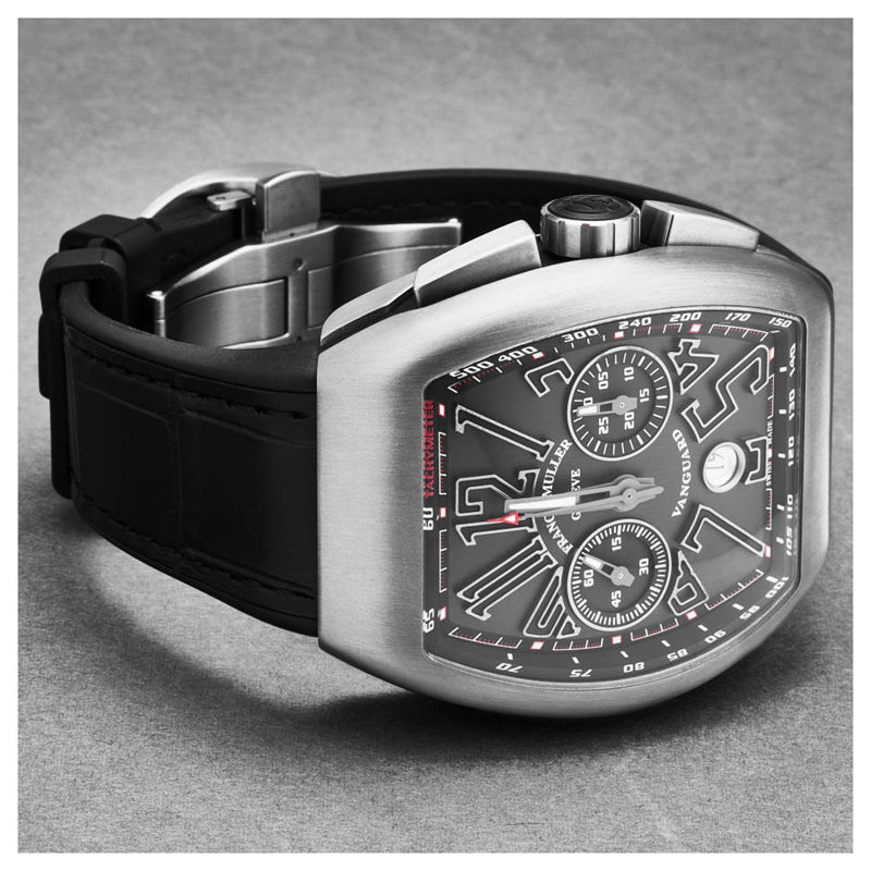 フランク ミュラー 45CCBLKBLKGRY-3ヴァンガードブラックダイヤル クロノグラフ - 浦山時計店