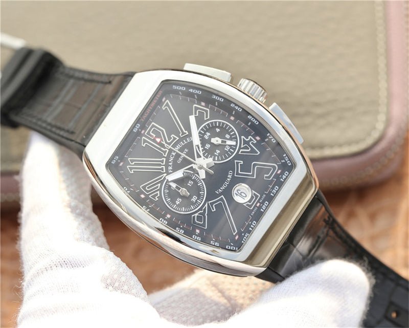 フランク ミュラー 45CCBLKBLKGRY-3ヴァンガードブラックダイヤル クロノグラフ - 浦山時計店