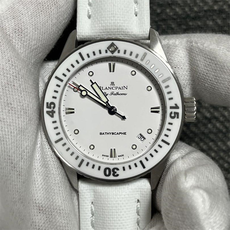 ブランパンフィフティ ファゾムス バチスカーフ5100-1127-W52A - 浦山時計店